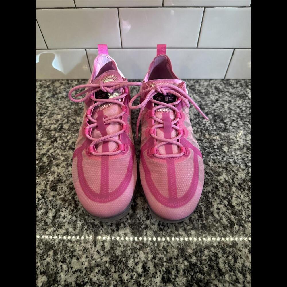 Nike Air VaporMax 2019 Womens Size 8.5 Running Shoes Sneakers Psychic Pink - Picture 3 of 6